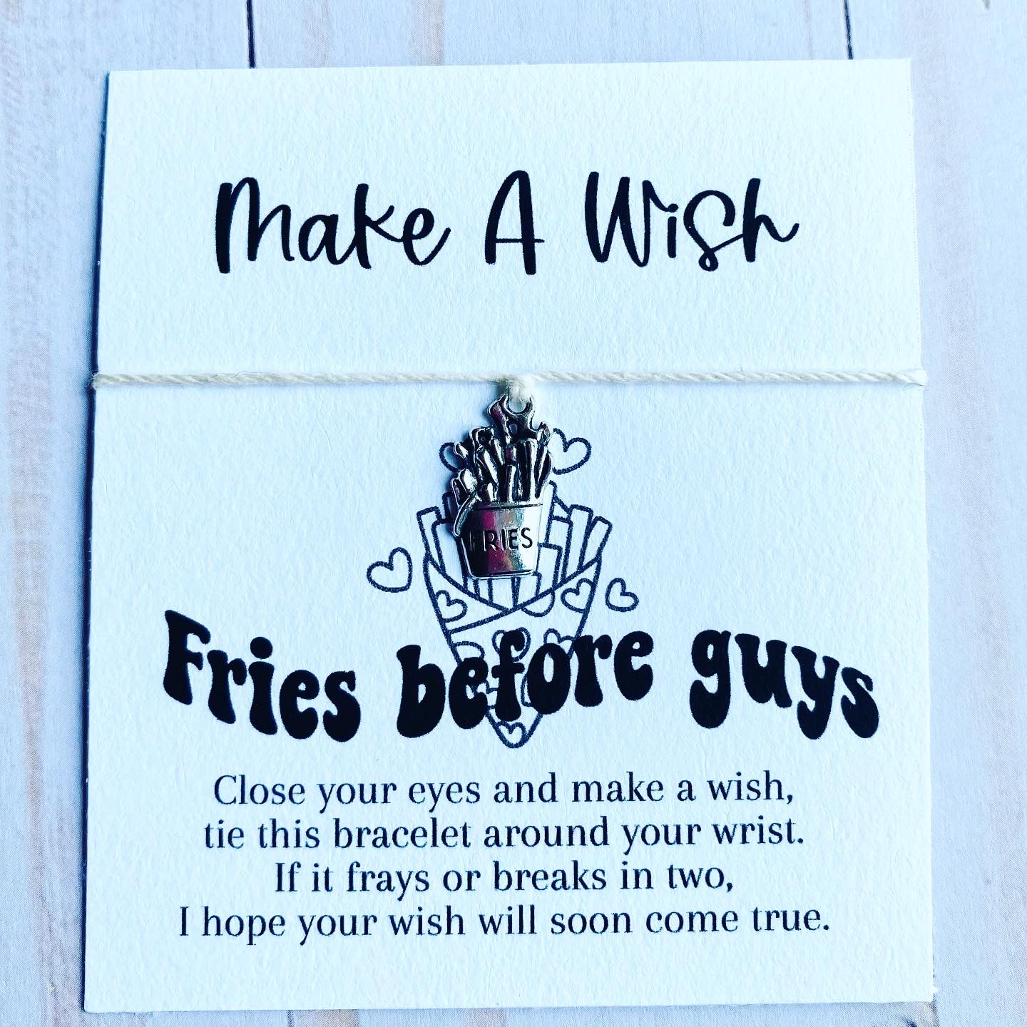 Fries before guys