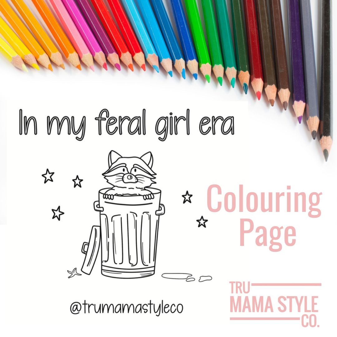 Feral Girl Era Colouring Page